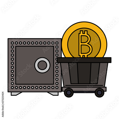 Bitcoin cryptocurrency digital money symbols