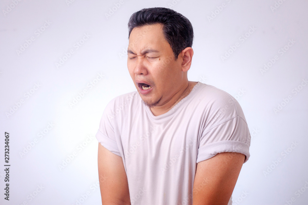 Funny Asian Man Crying When Peeing Funny Asian Man Crying When Peeing