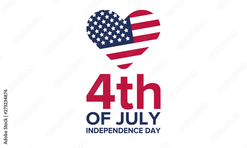 Independence Day in United States. Fourth of July. Federal holiday, celebrated annual in 4 July. Birthday USA as a free country. Patriotic design. Poster, greeting card, banner and background. Vector Independence Day in United States. Fourth of July. Federal holiday, celebrated annual in 4 July. Birthday USA as a free country. Patriotic design. Poster, greeting card, banner and background. Vector
