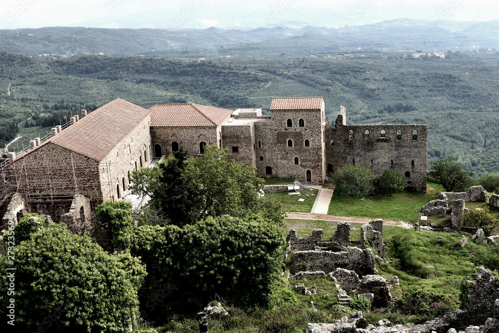 medieval Palace in the mediaval town Mistras - Greece