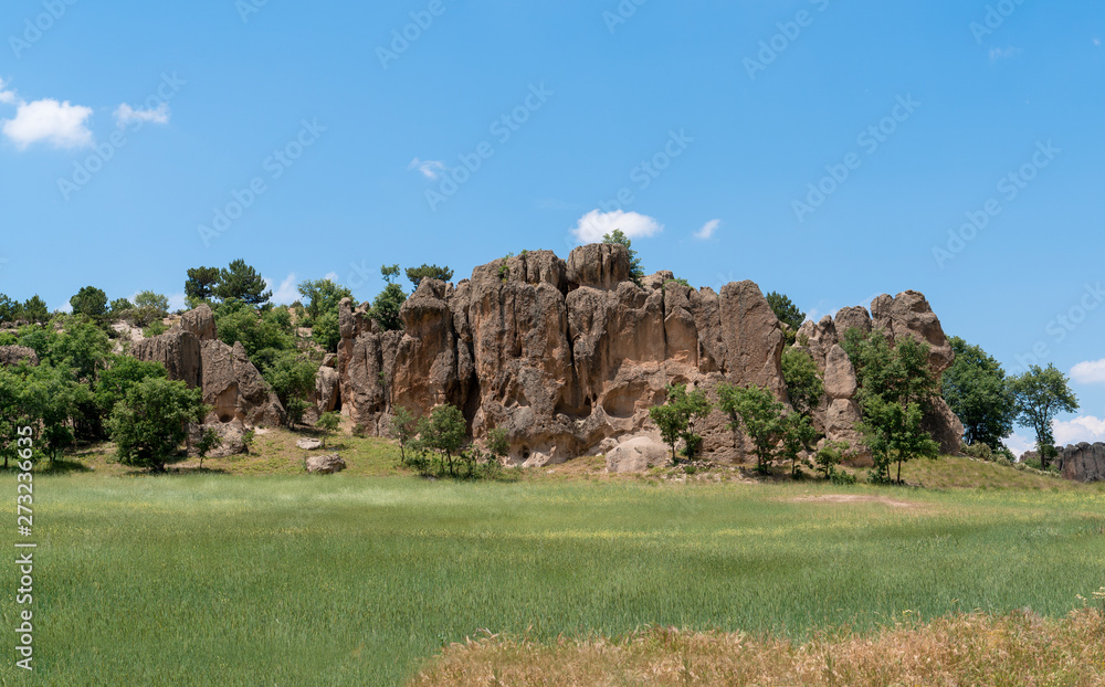 Stone formation in Phrygia Valley Natural Park (Frig Vadisi Tabiat Parki), Ihsaniye, Afyonkarahisar/Turkey.