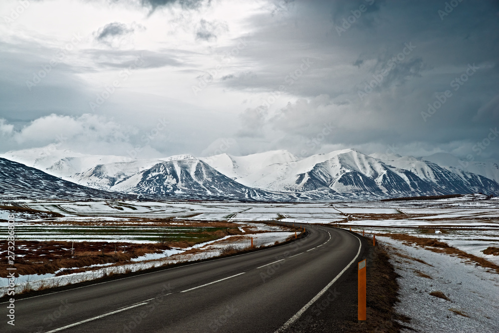 On the road to Dalvik, Iceland On the road to Dalvik, Iceland