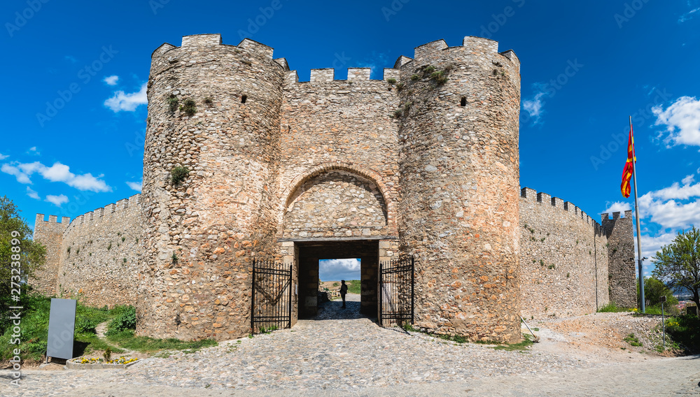 Entrance gates to the castle Samuil in Ohrid