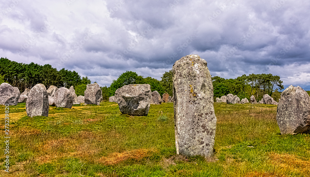 Alignements de Carnac - Carnac stones in Carnac, France Alignements de Carnac - Carnac stones in Carnac, France