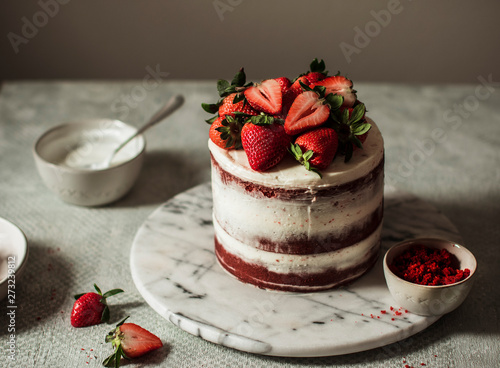Red Velvet Naked Cake
