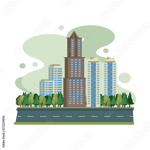 Urban buildings cityscape view scenary