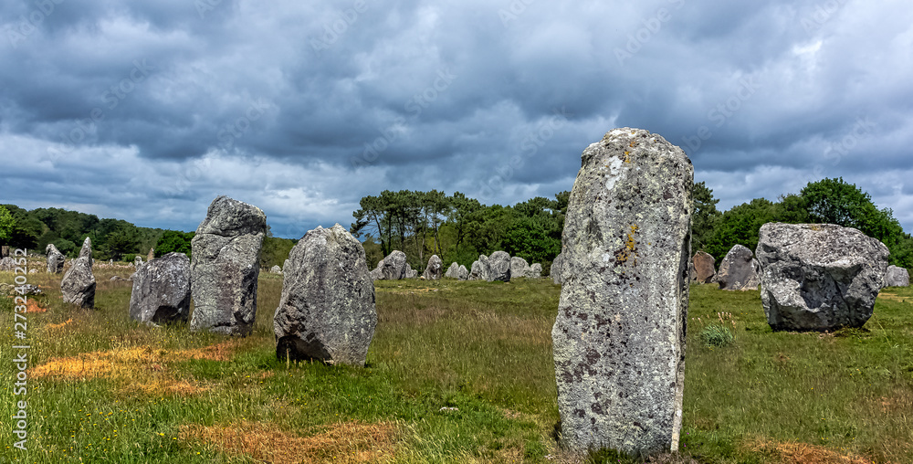 Alignements de Carnac - Carnac stones in Carnac, France Alignements de Carnac - Carnac stones in Carnac, France