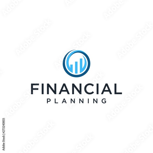 financial growth logo illustration vector graphic download © wollawz