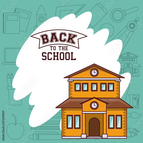 Back to school season card and poster