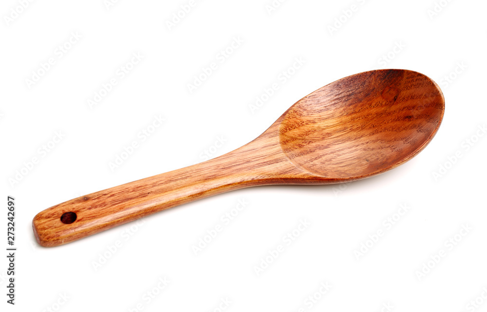 Wooden spoon isolated on white background Wooden spoon isolated on white background
