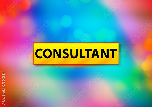 Consultant Abstract Colorful Background Bokeh Design Illustration