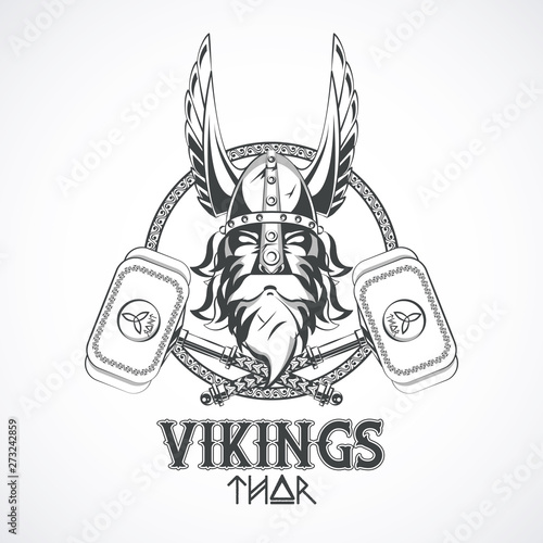 Vikings warriors printed tshirt template