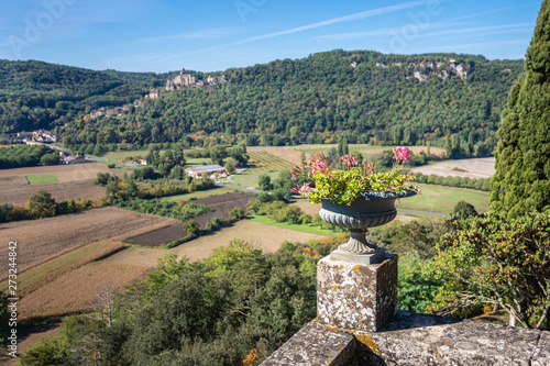 Obraz na płótnie View of the famous Dordogne valley in the Perigord region of France