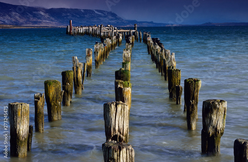 Puerto Natales Dock  Magallanes  Chile