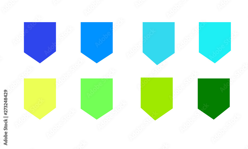 set of eight colorful bright banners set of eight colorful bright banners