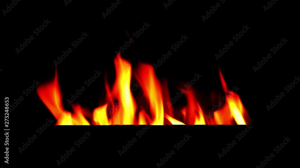 Fire flames on black background. Fire flames on black background.