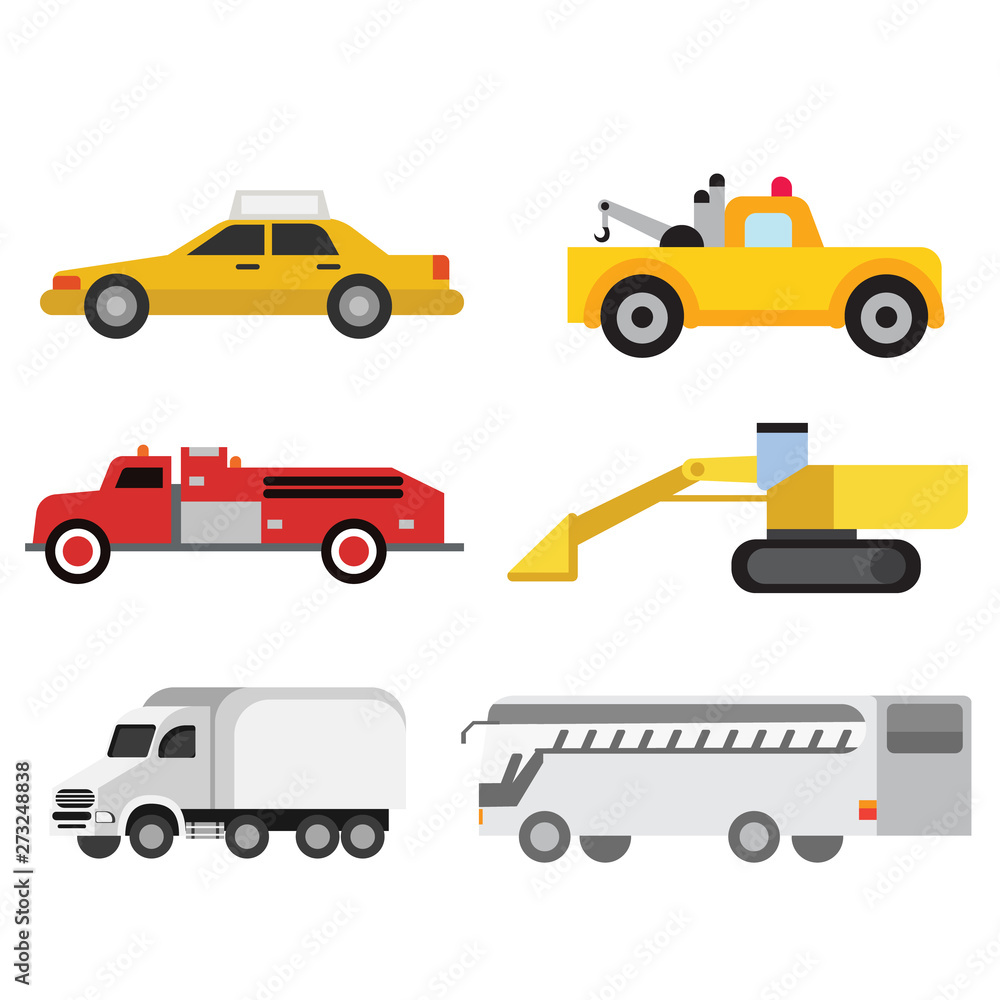 Car pattern flat illustration design Car pattern flat illustration design