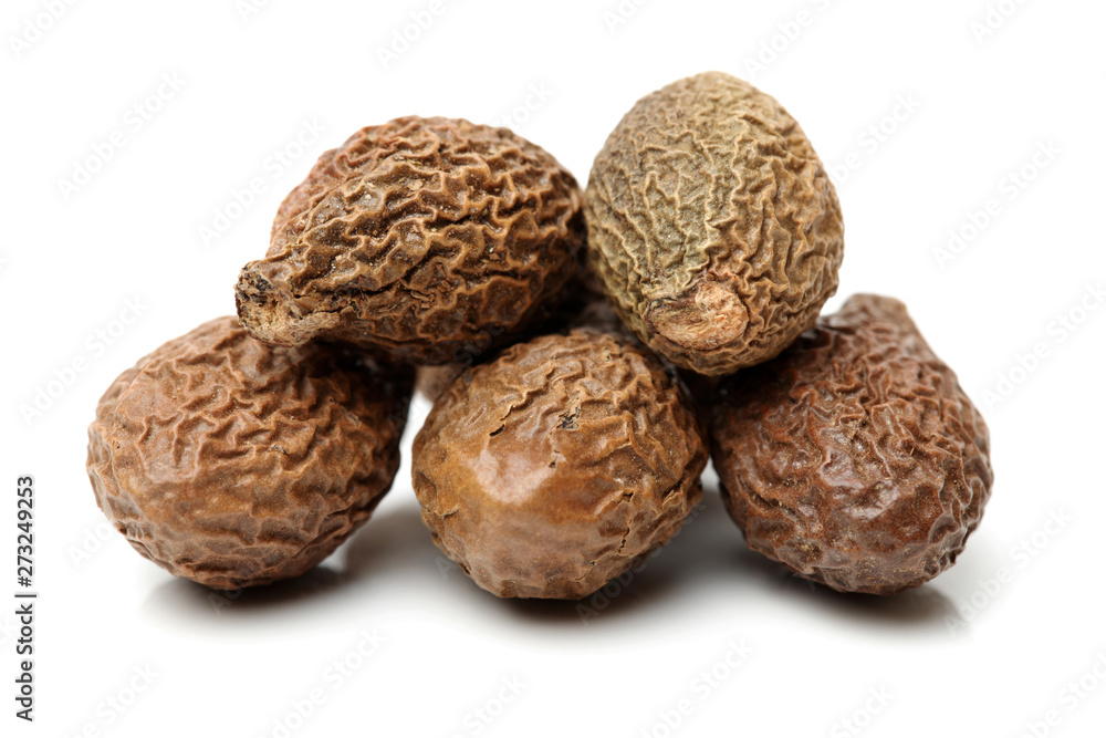 Sterculia boat seed used in chinese herbal medicine over white background. Pang da hai. Scaphigera semen. Sterculia boat seed used in chinese herbal medicine over white background. Pang da hai. Scaphigera semen.