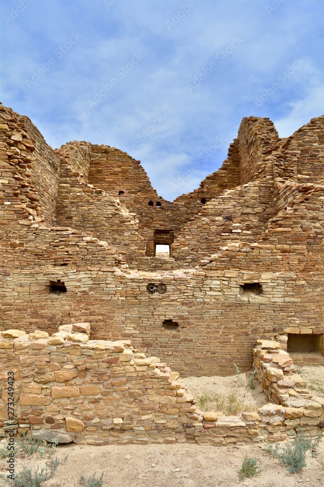 Chaco Canyon New Mexico Native American Ancient Buildings National Monument