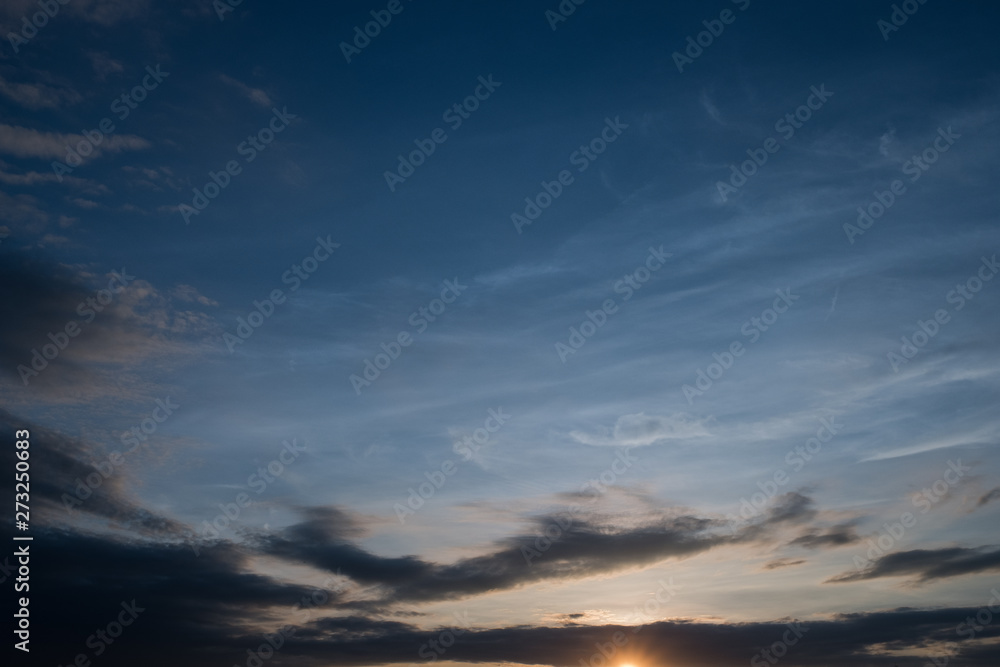Fototapeta premium blue sky with clouds background, summer time, beautiful sky