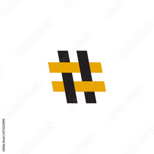 Hash tag logo icon inspiration vector template