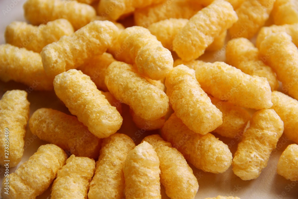 lots snack, corn sticks without sugar and gluten. concept gluten free lots snack, corn sticks without sugar and gluten. concept gluten free
