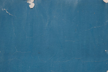 Blank grunge concrete wall blue color for texture background