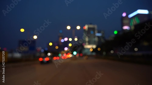 Wallpaper Mural Hong Kong city night in blur; Bokeh view of Hong Kong Traffic at night; Slow Motion Torontodigital.ca