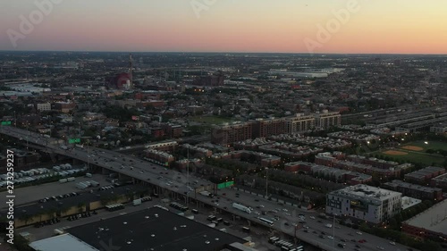 Wallpaper Mural Aerial View of South Chicago and Pilsen at Sunset Torontodigital.ca