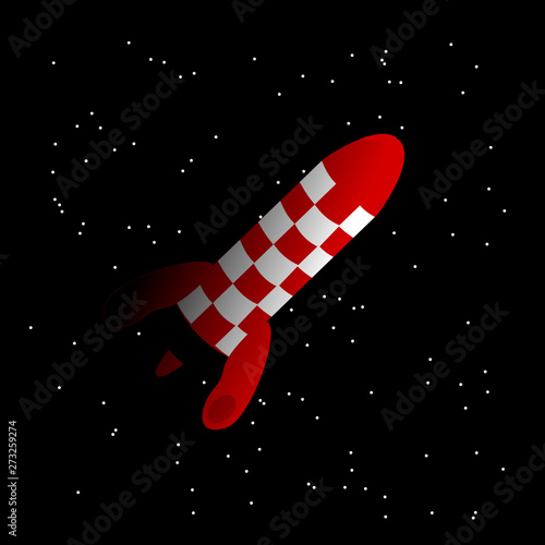 Rakete im All