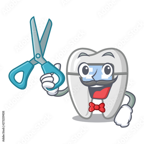 Barber braces in the character gear box