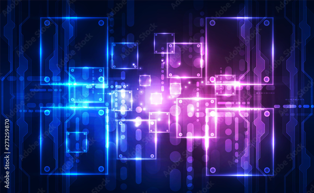 Abstract futuristic digital technology background. Illustration Vector Abstract futuristic digital technology background. Illustration Vector