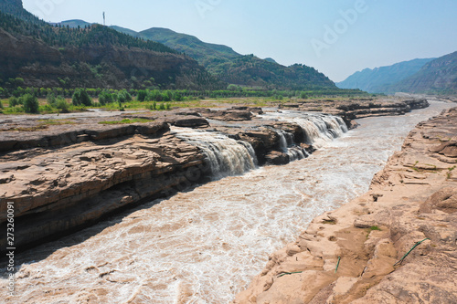 Hukou waterfall of the yellow river in China