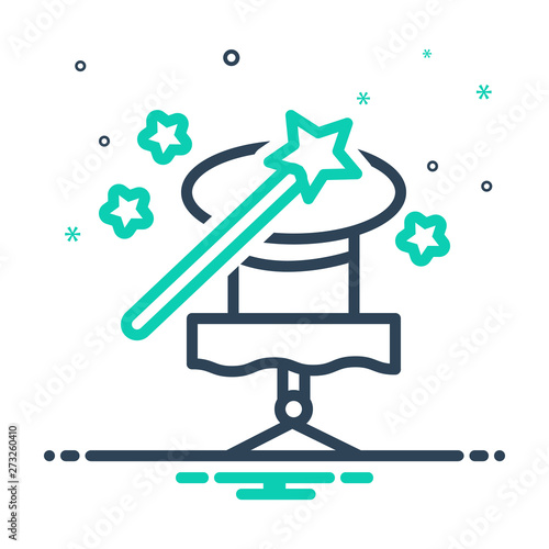 mix icon for magic trick 