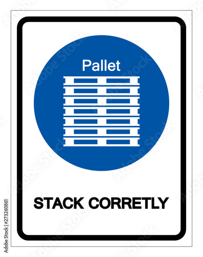Stack Corretly Symbol Sign, Vector Illustration, Isolate On White Background Label. EPS10