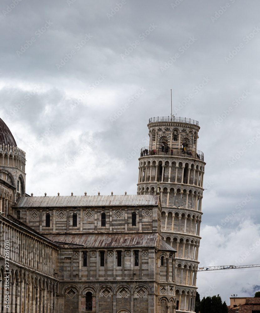 Leaning Tower and cathedral