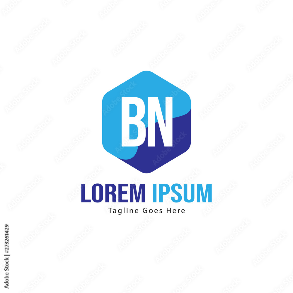 BN Letter Logo Design. Creative Modern BN Letters Icon Illustration BN Letter Logo Design. Creative Modern BN Letters Icon Illustration