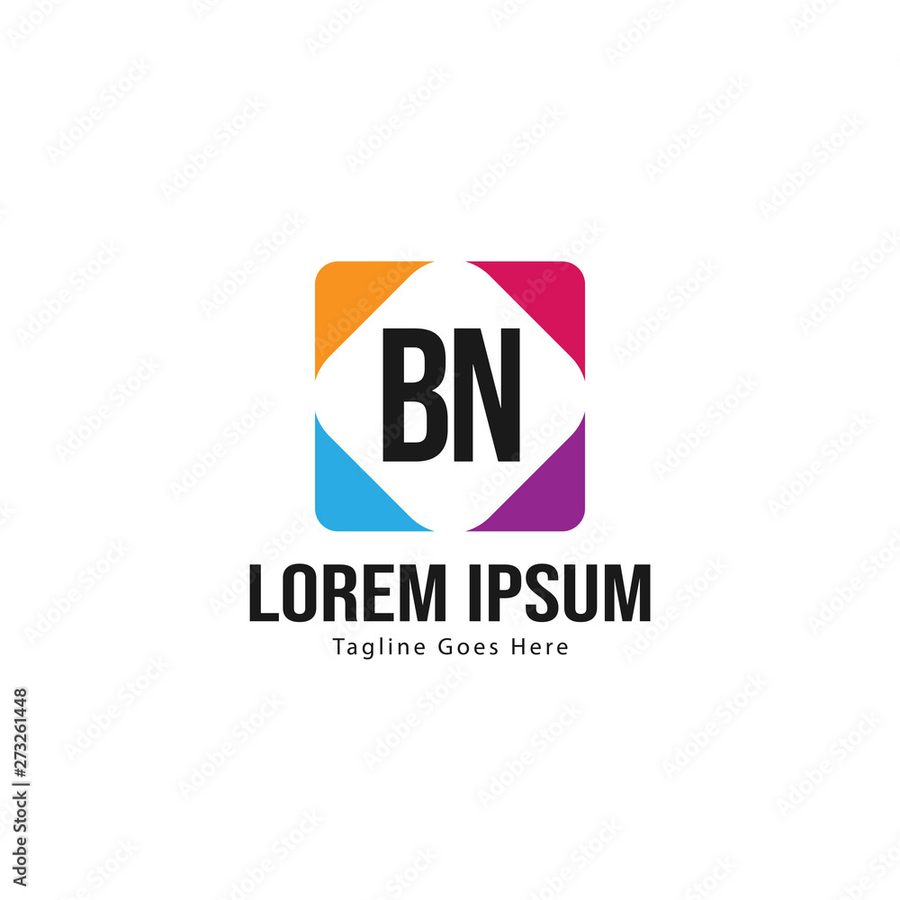 BN Letter Logo Design. Creative Modern BN Letters Icon Illustration BN Letter Logo Design. Creative Modern BN Letters Icon Illustration