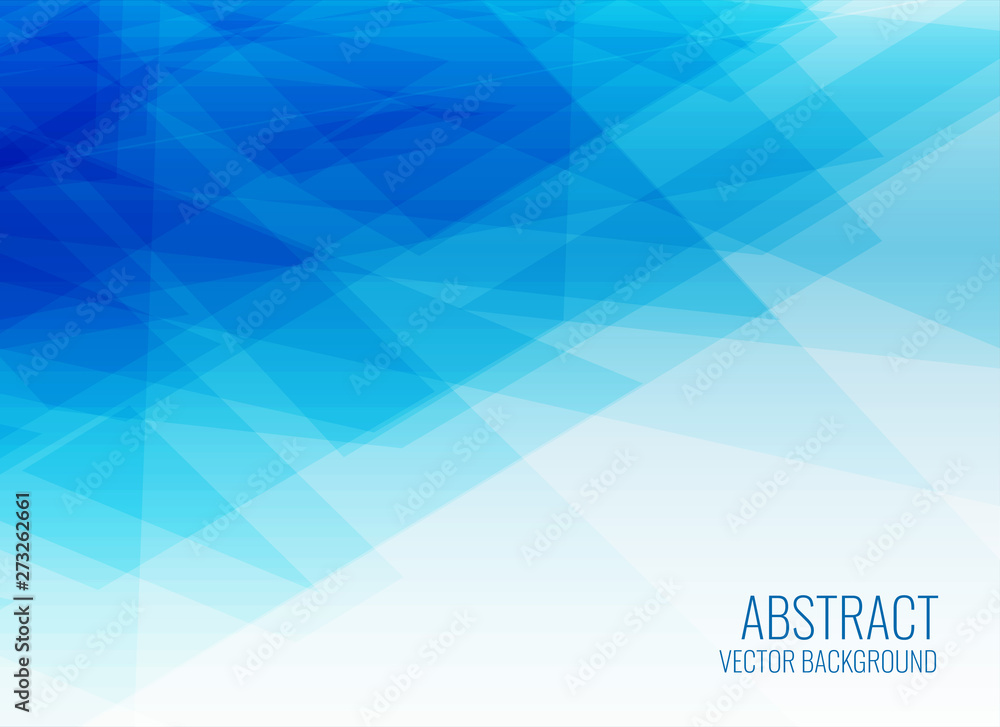 abstract blue geometric banner design
