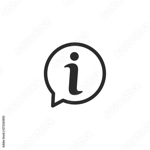 information icon vector image on white background. information logo template. info symbol