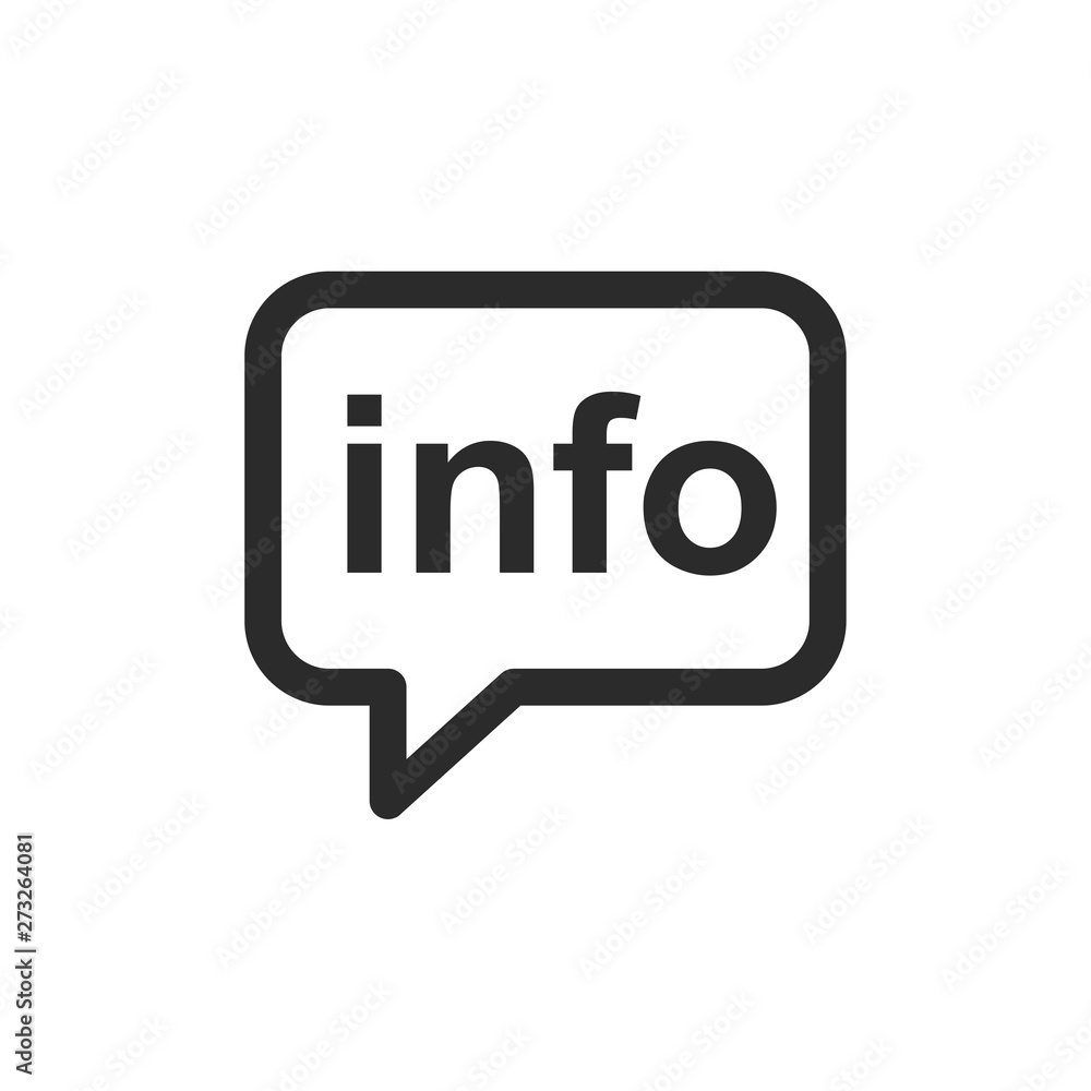 info icon vector image on white background. info logo template. information symbol info icon vector image on white background. info logo template. information symbol