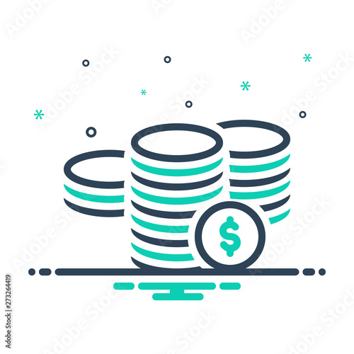 mix icon for  amount 