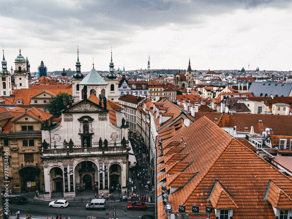 Fototapeta premium Old town from Old Town Bridge Tower