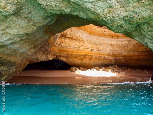 Fototapeta Naklejka Na Ścianę i Meble -  Benagil cave in Lagoa in Portugal