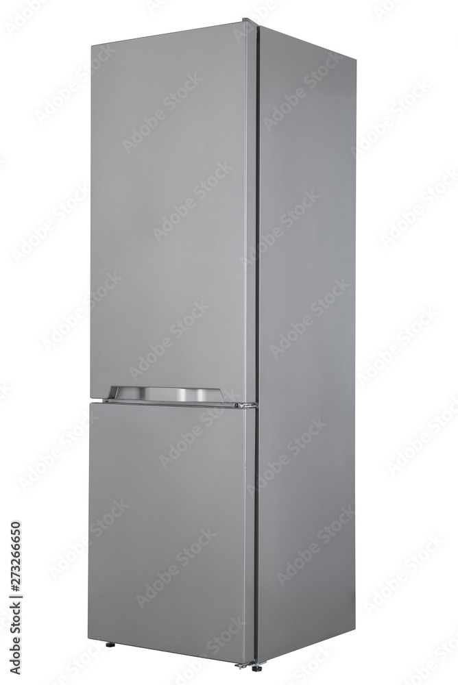 Refrigerator Isolated on White Background. Modern Kitchen and Domestic Major Appliances Refrigerator Isolated on White Background. Modern Kitchen and Domestic Major Appliances