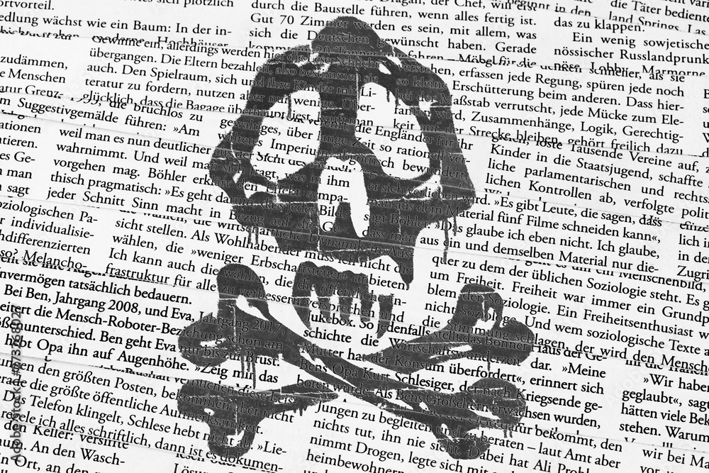 Fototapeta premium Zeitungssterben