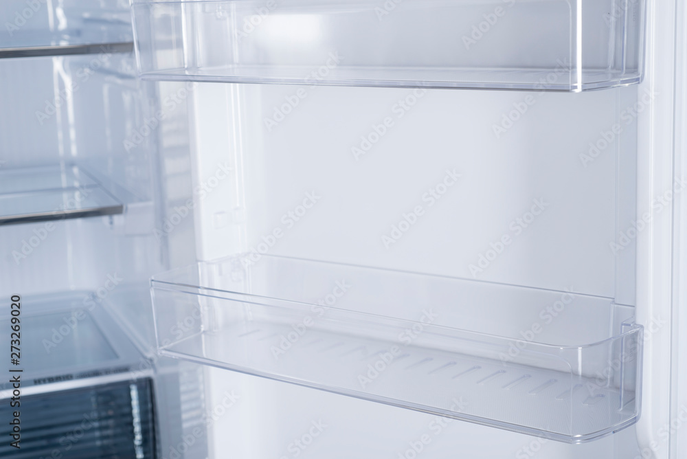 Refrigerator Isolated on White Background. Modern Kitchen and Domestic Major Appliances Refrigerator Isolated on White Background. Modern Kitchen and Domestic Major Appliances