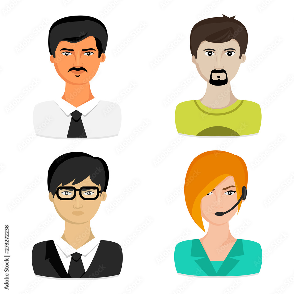 Concept of business avatars. Concept of business avatars.