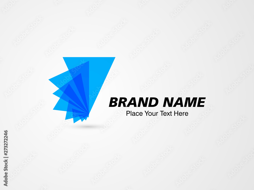 Blue business symbol concept. Blue business symbol concept.