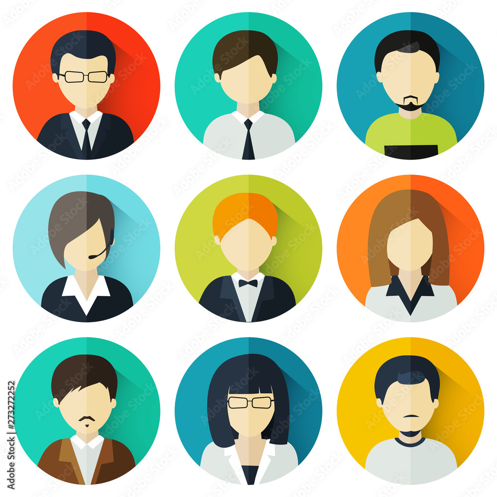 Concept of business avatars. Concept of business avatars.